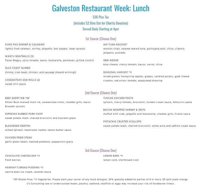 Galveston Restaurant Week 2024 Texas Menus, Dates Foodgressing