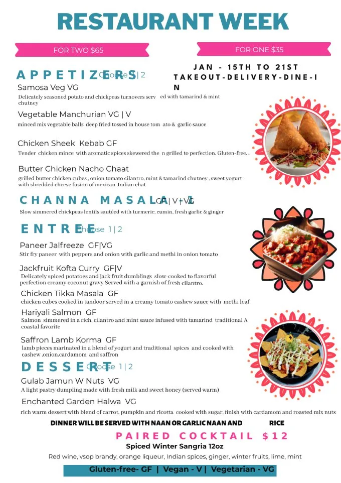 Metropolitan Washington Restaurant Week 2024 Winter Highlights