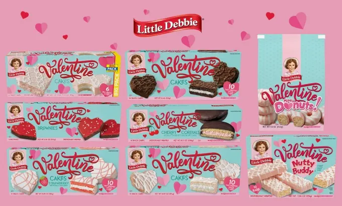 McKee Foods and Little Debbie Brand Sweetens Valentine's Day with Exciting New Treats and Fresh Packaging