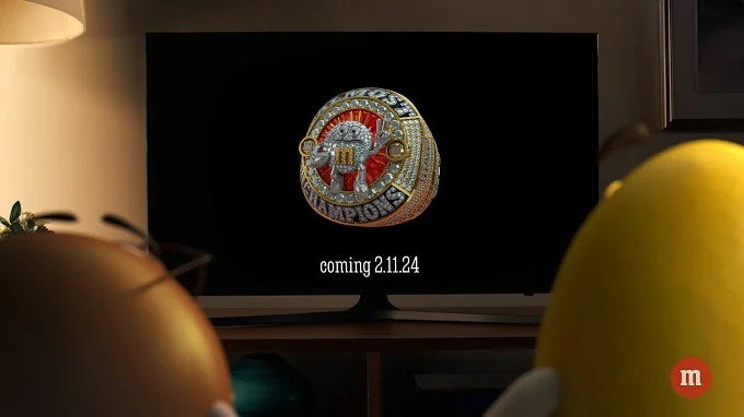 Mars Debuts Super Bowl LVIII Campaign Teaser, Featuring "M&M's Almost Champions Ring Of Comfort"