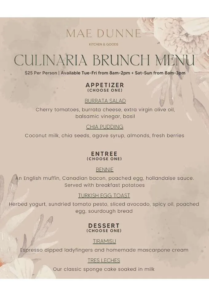 Culinaria Winter Restaurant Week 2024: Menus, Dates