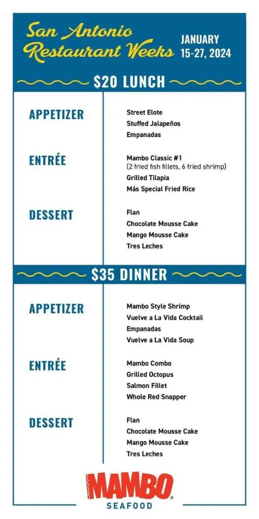 Culinaria Winter Restaurant Week 2024: Menus, Dates