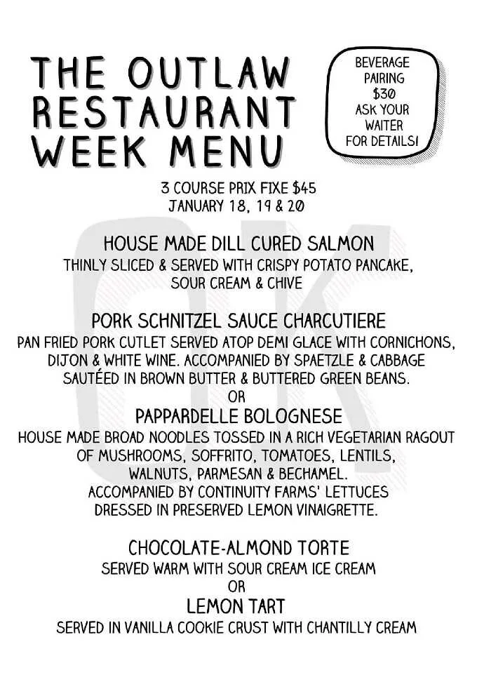 Culinaria Winter Restaurant Week 2024: Menus, Dates