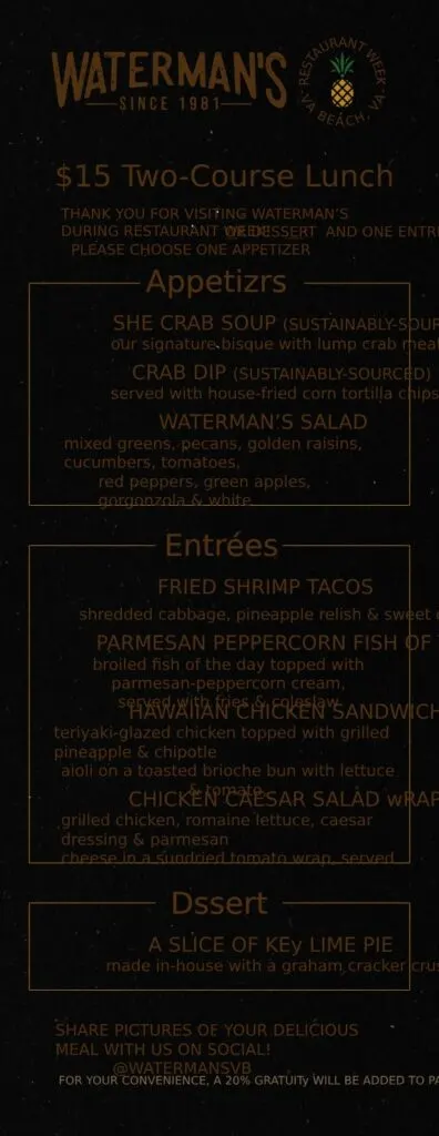 Virginia Beach Restaurant Weeks 2024
