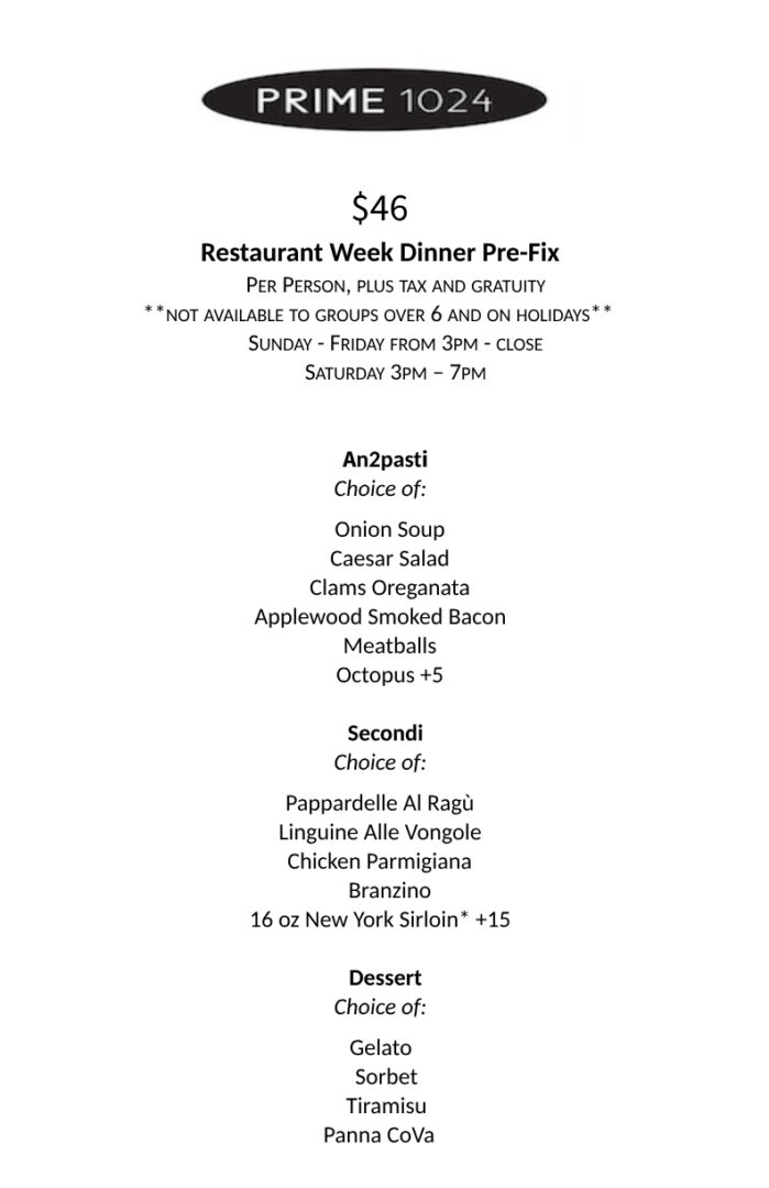 Long Island Restaurant Week 2024 Winter Menus, Dates Foodgressing