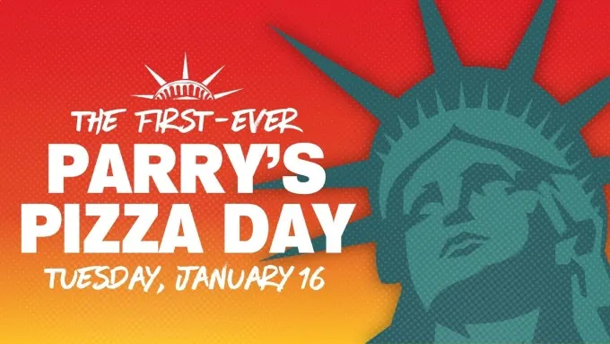Parry's Pizza Day Offers Epic Giveaways & Deals on Tuesday, January 16