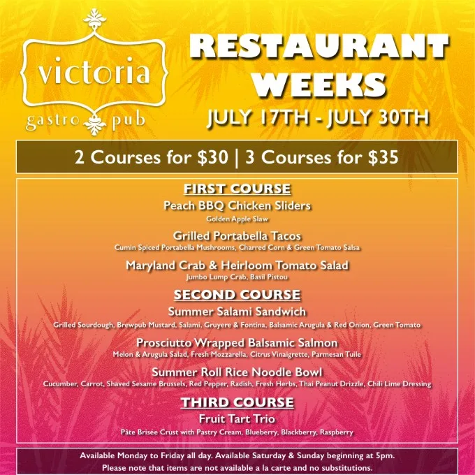 Howard County Restaurant Weeks 2024: Menus, Dates