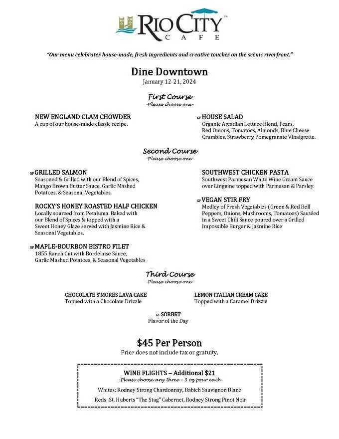 Dine Downtown Restaurant Week 2024: Menus, Dates