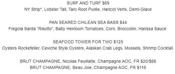 Valentine's Day Dining Guide