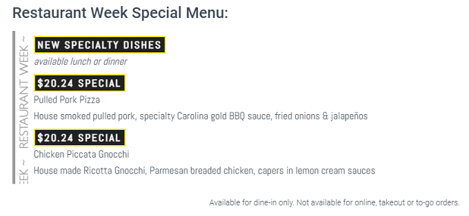 Pittsburgh Restaurant Week Winter 2024: Menus, Dates