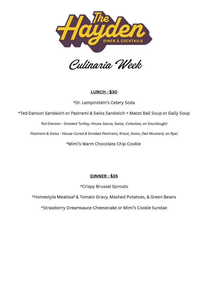 Culinaria Winter Restaurant Week 2024: Menus, Dates