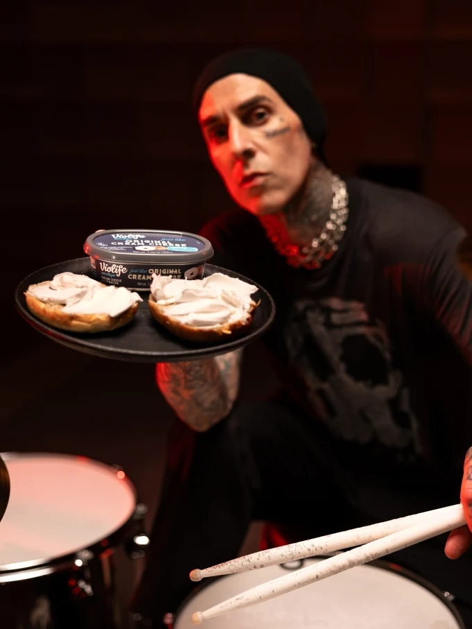 Travis Barker and Violife Have One Message This New Year: "We'd Like to Buy You Breakfast"