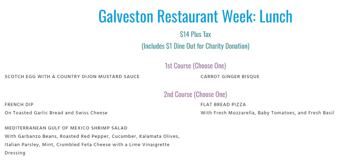 Galveston Restaurant Week 2024 Texas: Menus, Dates