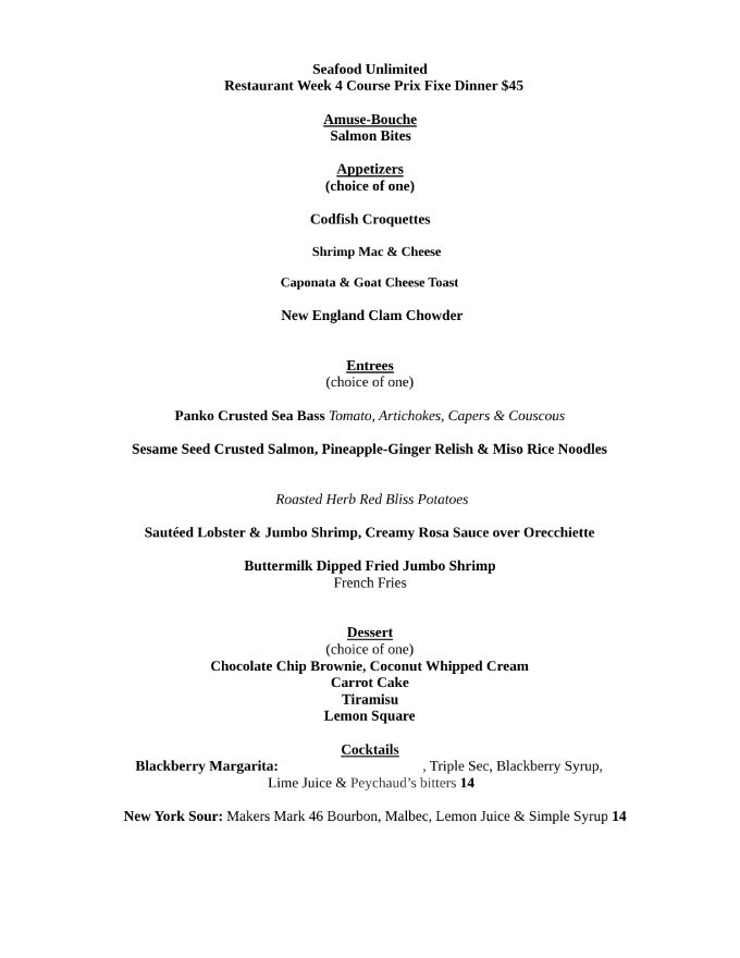 Center City District Restaurant Week 2024 Menus, Dates Foodgressing