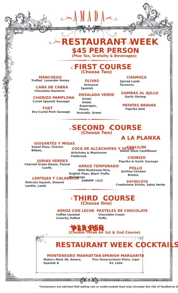 Center City District Restaurant Week 2024 Menus, Dates Foodgressing