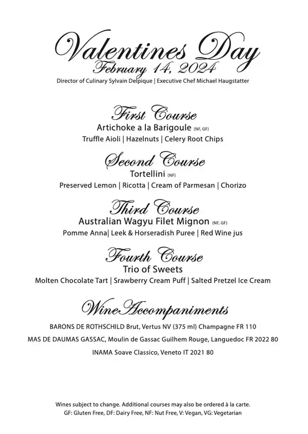 Valentine s Day NYC 2024 Restaurant Hotel Dinner Offerings