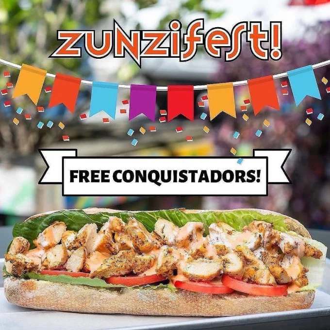 Zunzi's Free Sandwiches at Zunzifest