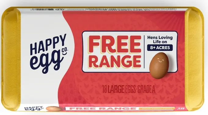 Happy Egg Co. Free Range Eggs Now Sold in 18-Count Cartons