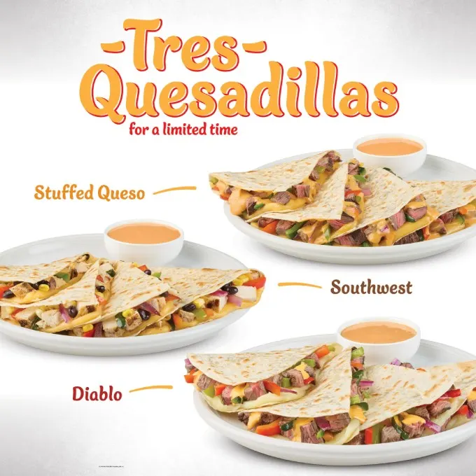 Baja Fresh Introduces a Flavor Fiesta with the Delectable Tres Quesadillas