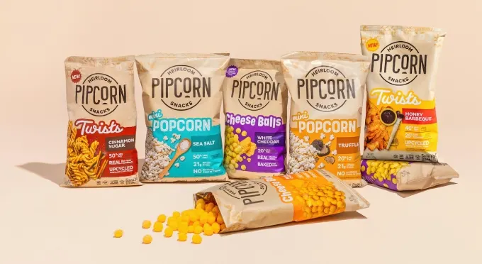 Pipcorn Launches New Upcycled Certified Honey BBQ Twists