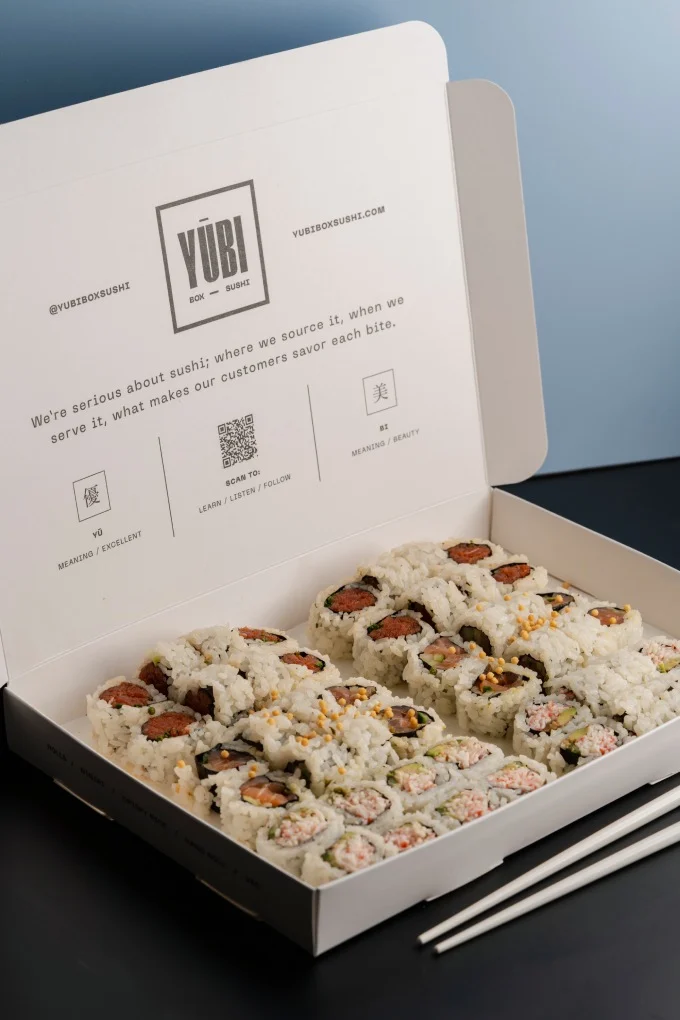 Yūbi Box Sushi Debuts Interactive, High Quality Sushi Delivery Experience in Miami, March 25