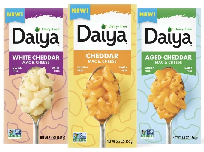 Daiya announces a new line of Dry Powdered Mac & Cheese