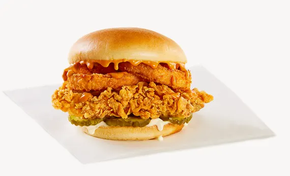 KFC Canada Crispy Onion Ring Chicken Sandwich *NEW*
