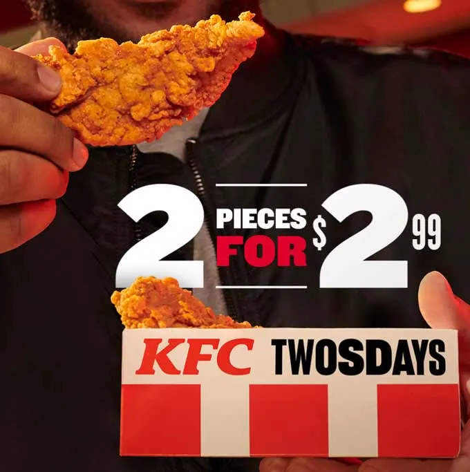 KFC Canada Twosdays are back! March 19 - May 7