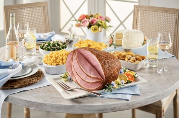 The Honey Baked Ham Easter Offerings 2024   Signature Honey Baked Ham Meal 1 