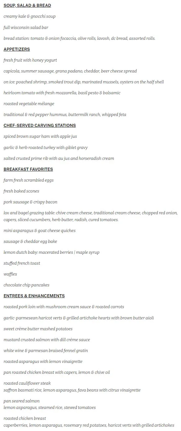 Easter Brunch Madison 2024 WI: Lunch, Dinner, Events
