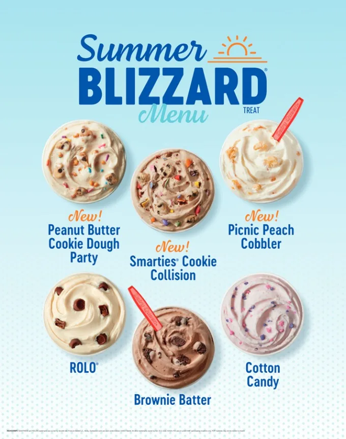 DQ Canada's Summer Blizzard Menu is BACK with three new innovative flavours