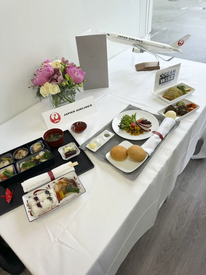 Japan Airlines Business Class Inflight Meals Options
