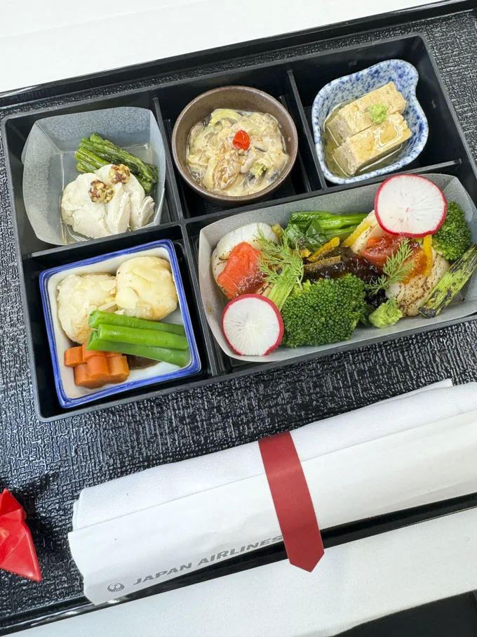 Japan Airlines Business Class Inflight Meals Options