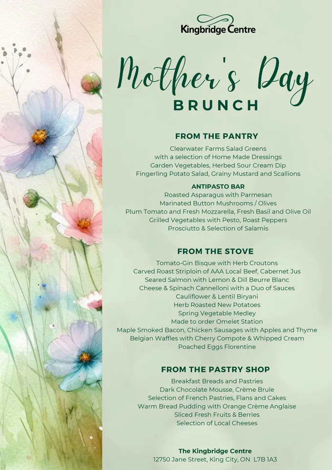 Mother's Day Brunch Toronto 2024, Lunch, Dinner, Events