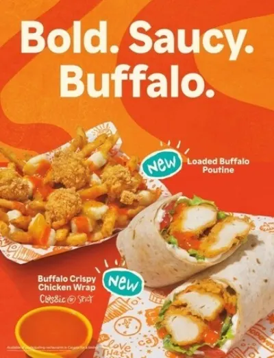 Popeyes Canada Goes Bold This Spring With The Arrival Of Buffalo-Flavoured Menu Items