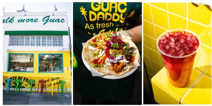 Guac Daddy, new Mexico-City inspired taqueria opens in Los Feliz [charcoal-fired tacos, asada fries and housemade aguas and more]