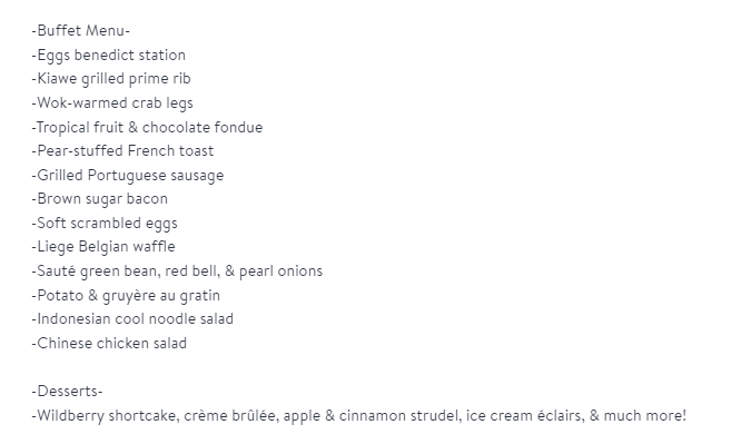 Mother's Day Brunch Honolulu 2024 Offerings by Local Restaurants