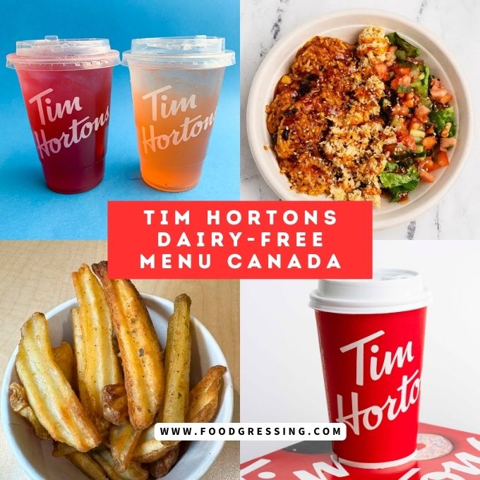 Tim Hortons DairyFree Menu Canada 2024 Guide Foodgressing