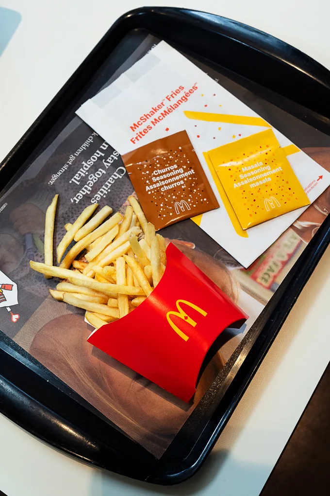 McDonald's McShaker Fries in Canada: Churros & Masala