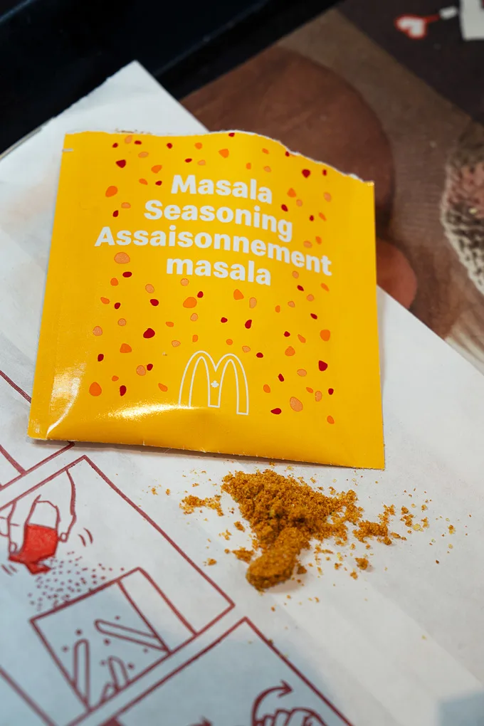 McDonald's McShaker Fries in Canada: Churros & Masala