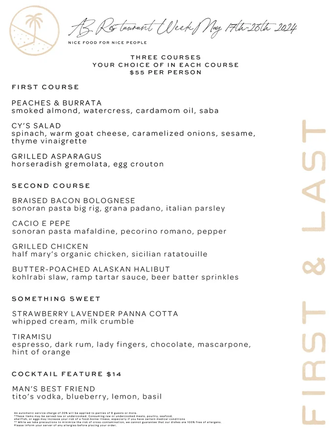 Arizona Restaurant Week 2024: Menus, Dates