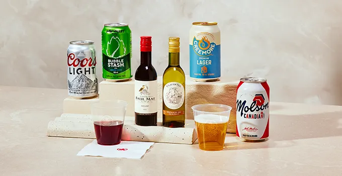 Air Canada Onboard Free Snacks, Beer and Wine