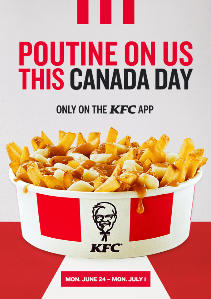 KFC Canada Free Poutine With Purchase until July 1 - Foodgressing