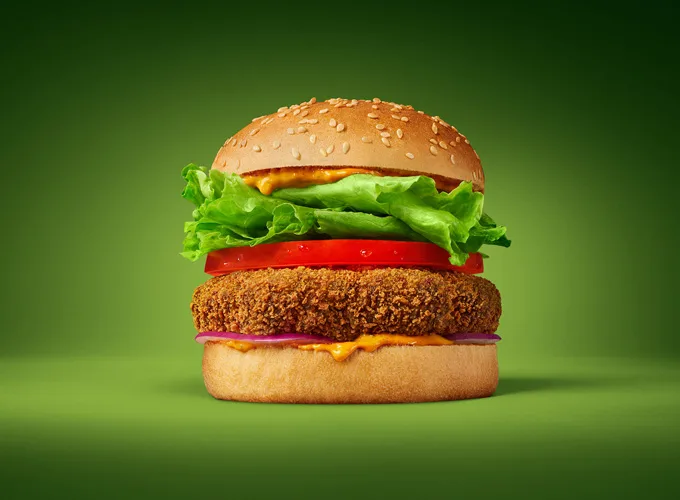 A&W Canada NEW Masala Veggie Burger