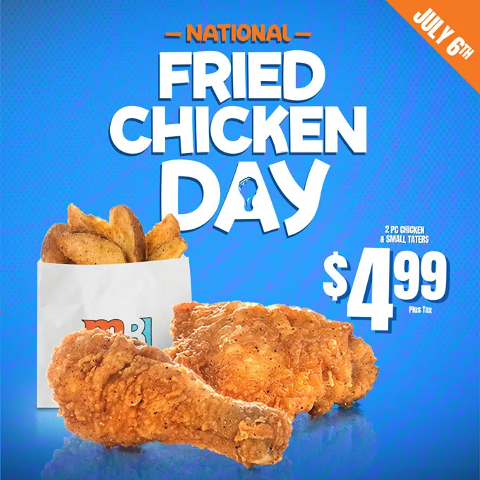 Mary Brown&rsquo;s Chicken National Fried Chicken Day Deal on July 6