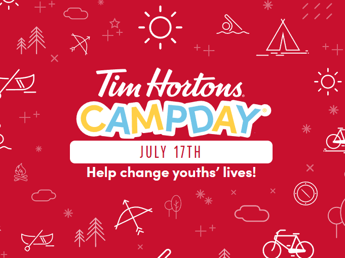 Tim Hortons Camp Day 2024 is July 17 to support Tims Camps