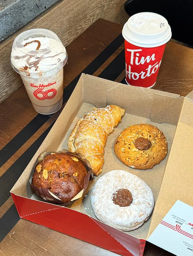 Tim Hortons Hazelnut with Nutella Lineup