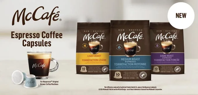 McCaf&eacute; launches Espresso Coffee Capsules