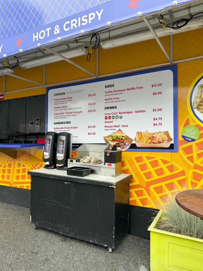 PNE 2024: Food and Drink Highlights, Menu