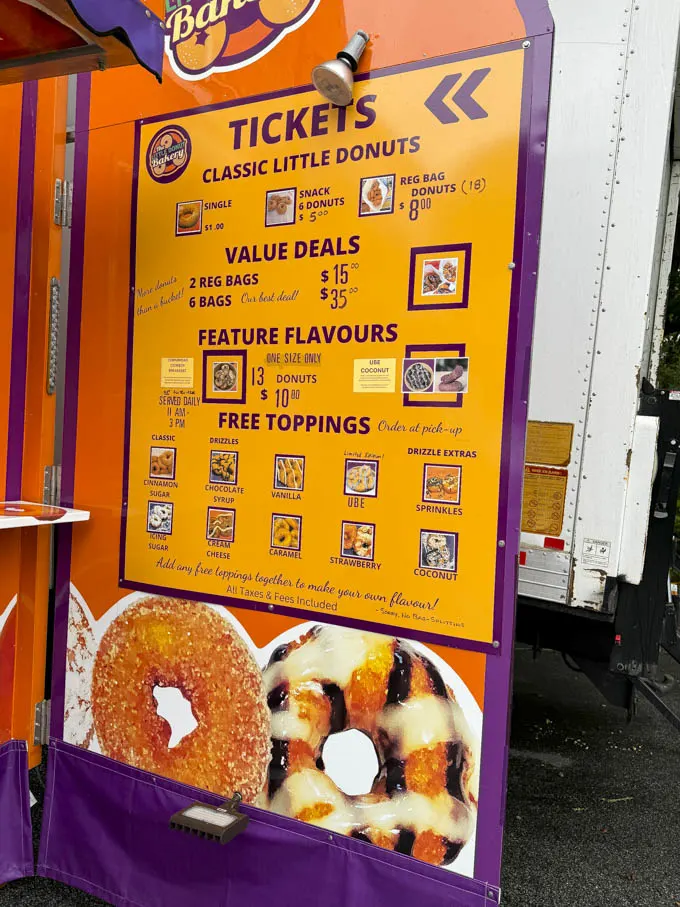 PNE 2024: Food and Drink Highlights, Menu